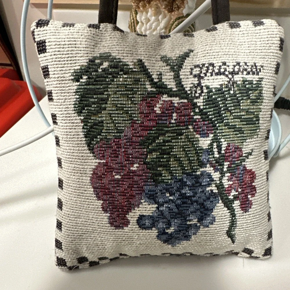 Vintage Finished‎ Cross Stitch Fancy  Pillow 6